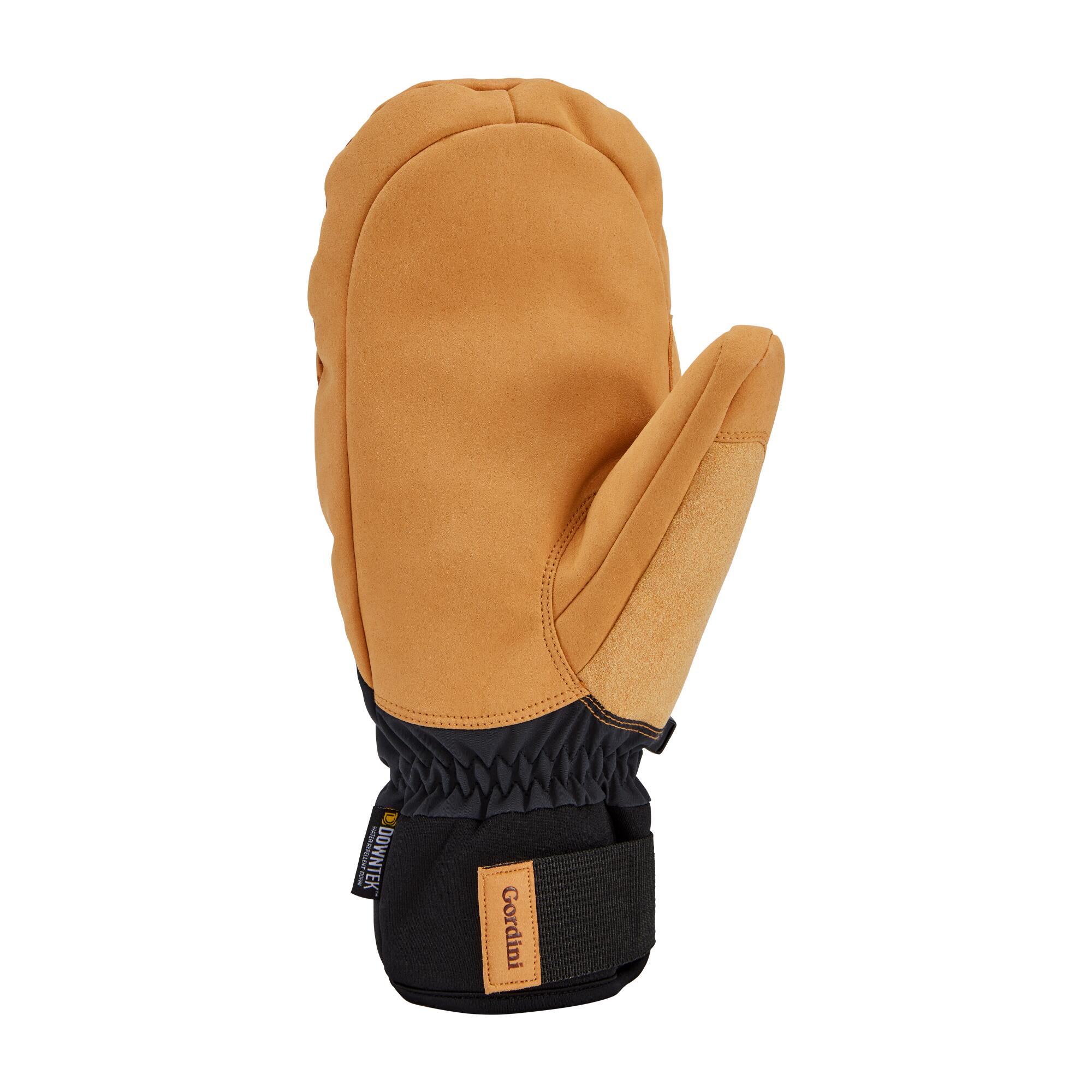 MTN Crew Artist Men's Ski Mittens TAN/BLACK/MOUNTAIN 2/3