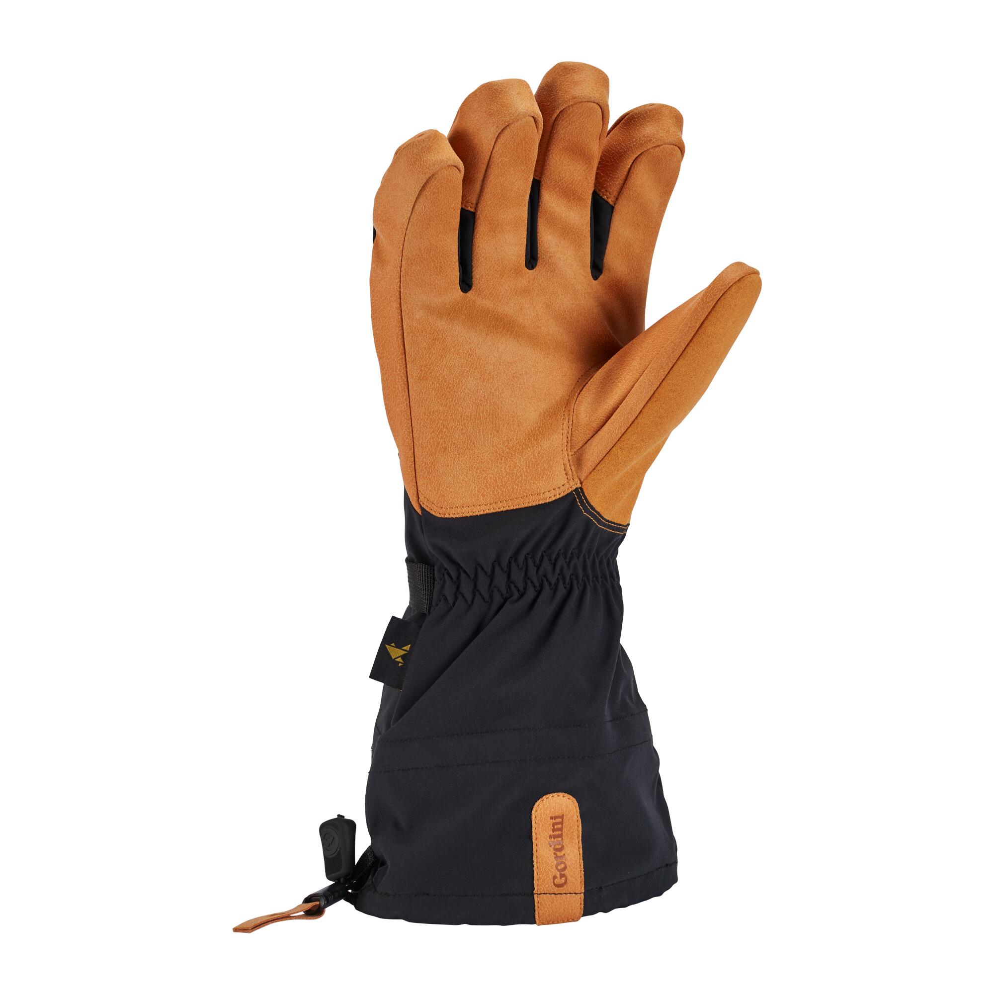 ELIAS GAUNTLET men's gloves BLACK/TAN 2/5