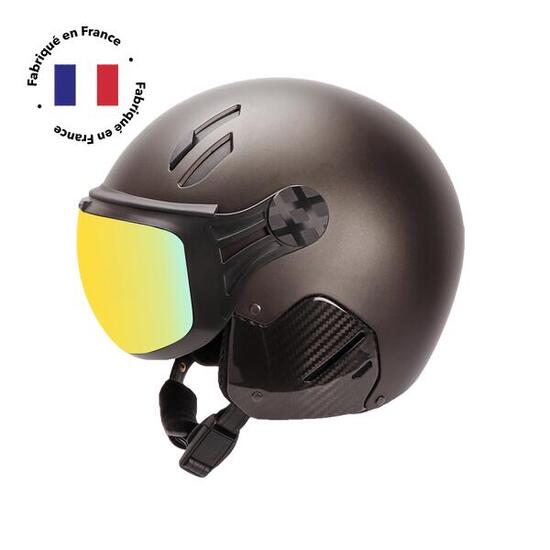 MAJOR Helm mit Visier FRANKREICH GRAPHITE