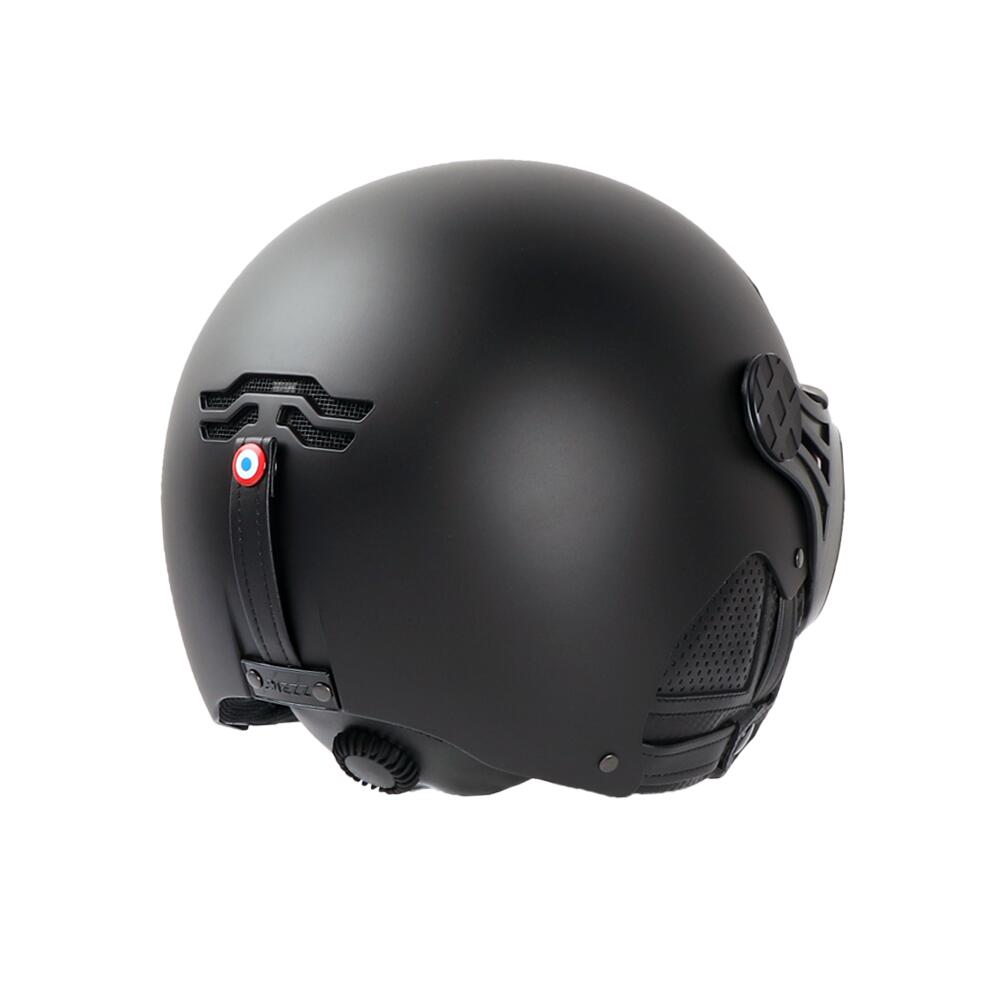 Casco con visera MAJOR FRANCE NOIR MAT NACRE 3/6