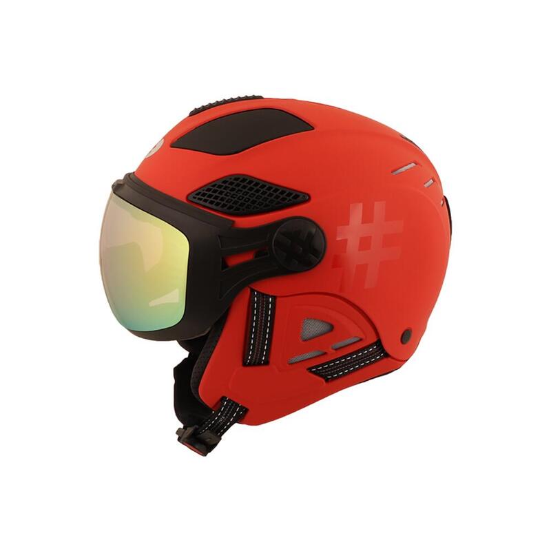 CASQUE VISIERE LOUNA II TEMPO FIRE RED