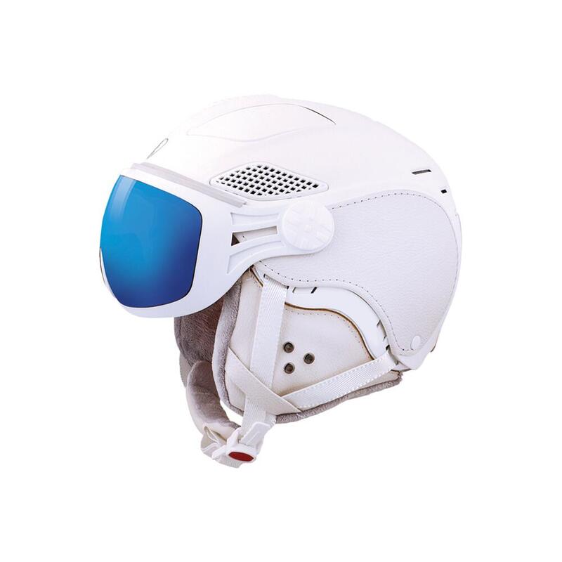 CASQUE VISIERE LOUNA II EDITION LEATHER WHITE