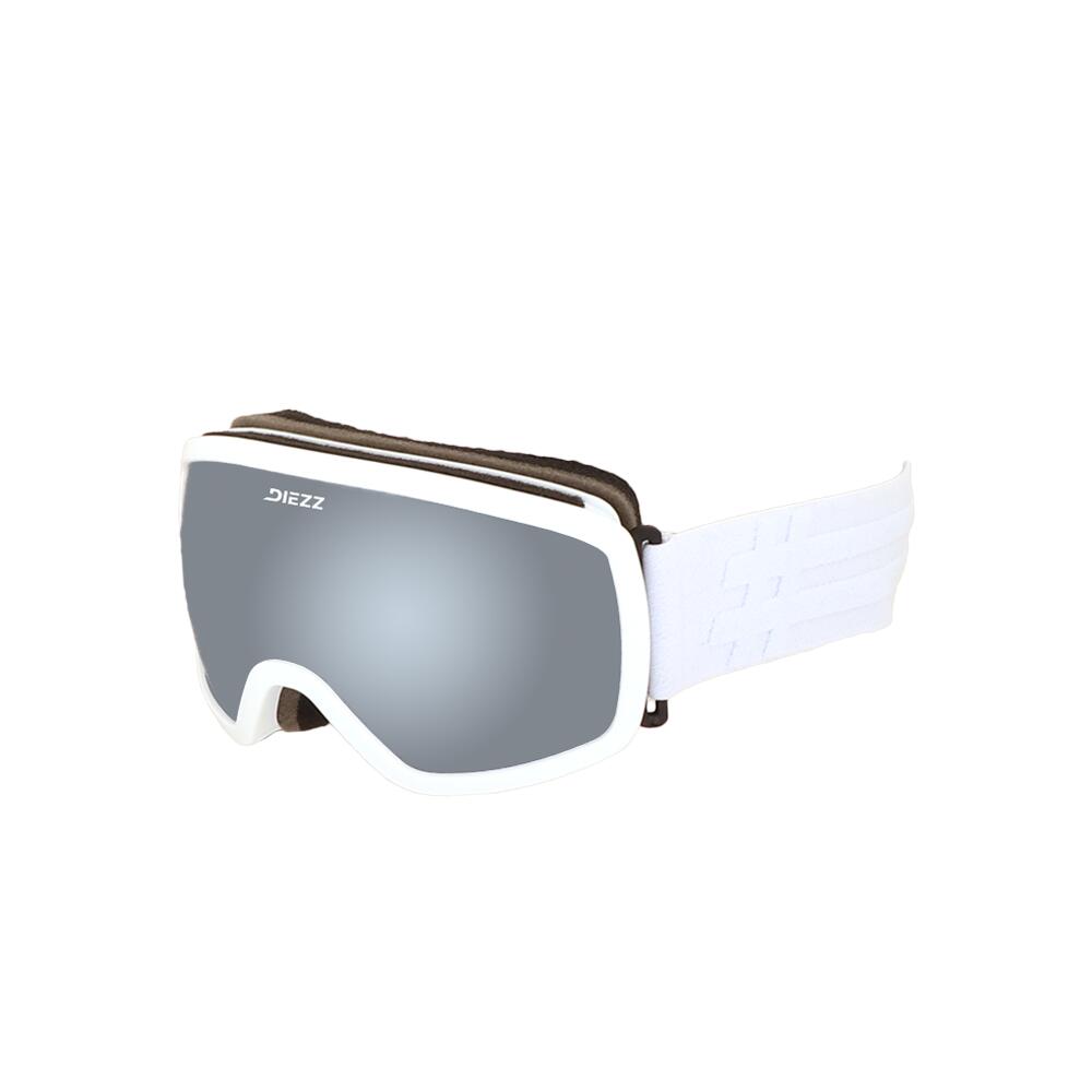 Ski mask MONTENARD 6-12 years White Silver