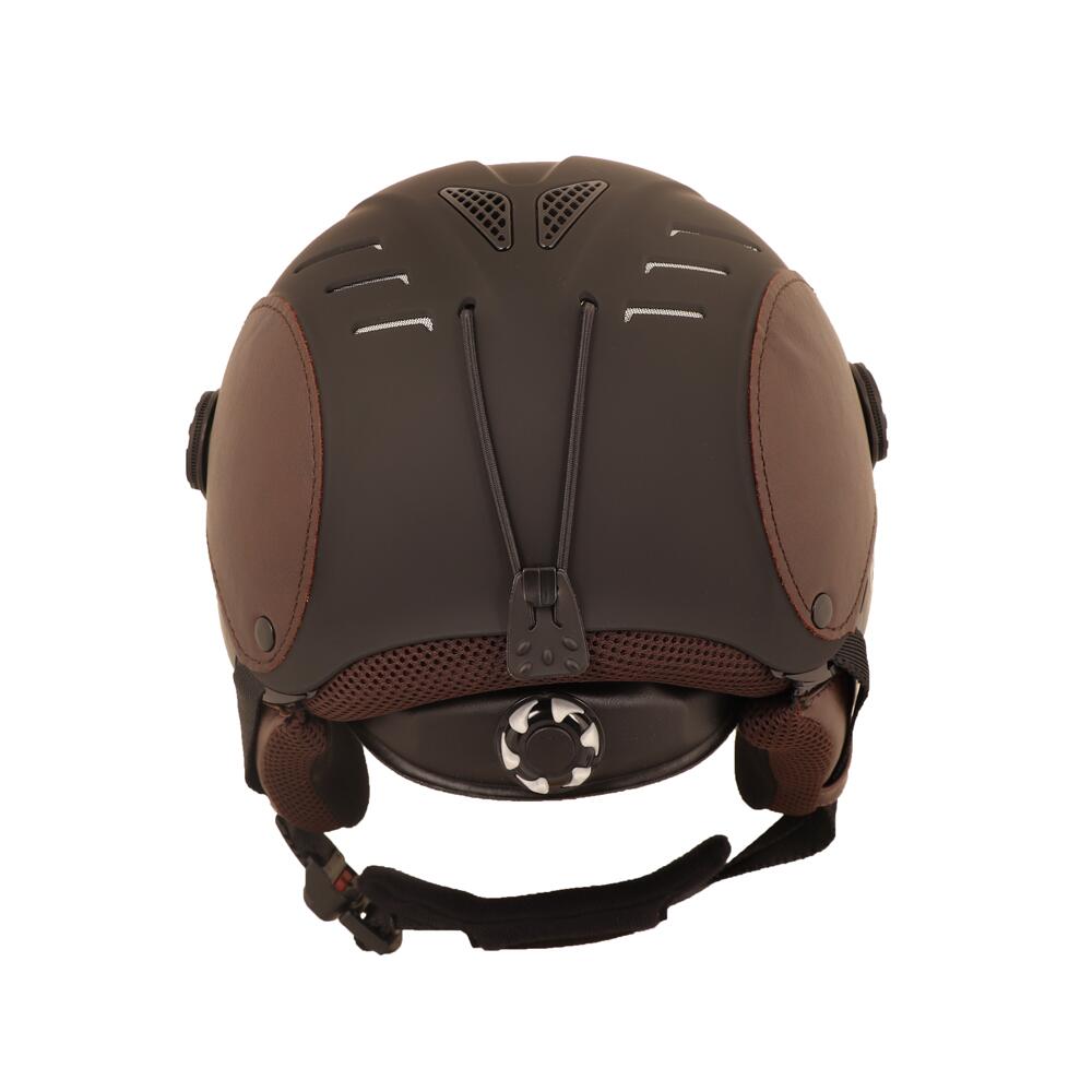 CASCO CON VISOR LOUNA II EDICIÓN LEATHER BROWN. 3/6