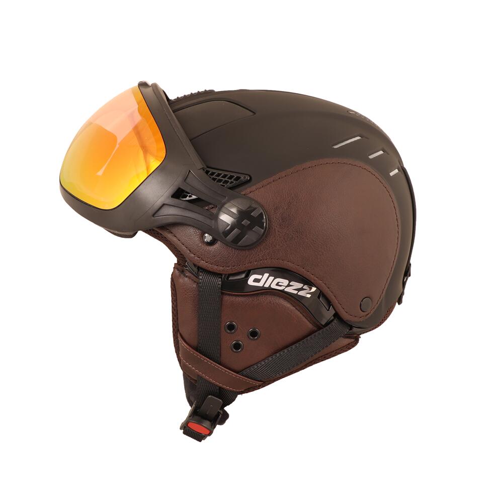 CASCO CON VISOR LOUNA II EDICIÓN LEATHER BROWN. 2/6