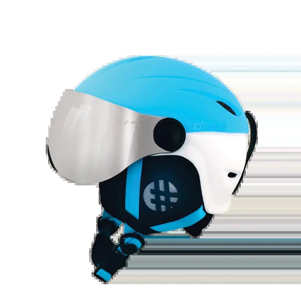 TEEN VISOR helmet BLUE WHITE.