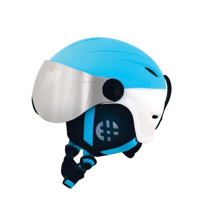 Casco da sci TEEN VISOR BLUE WHITE.