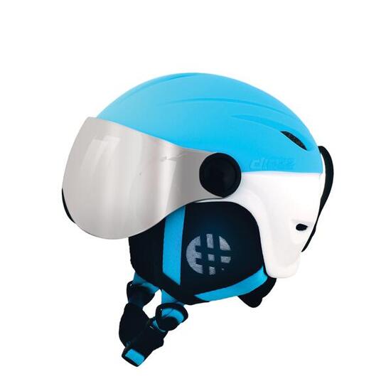 Casco da sci TEEN VISOR BLUE WHITE.