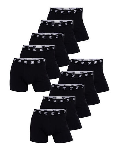 Boxer klassische Boxershorts Herren - Basic Trunk schwarz