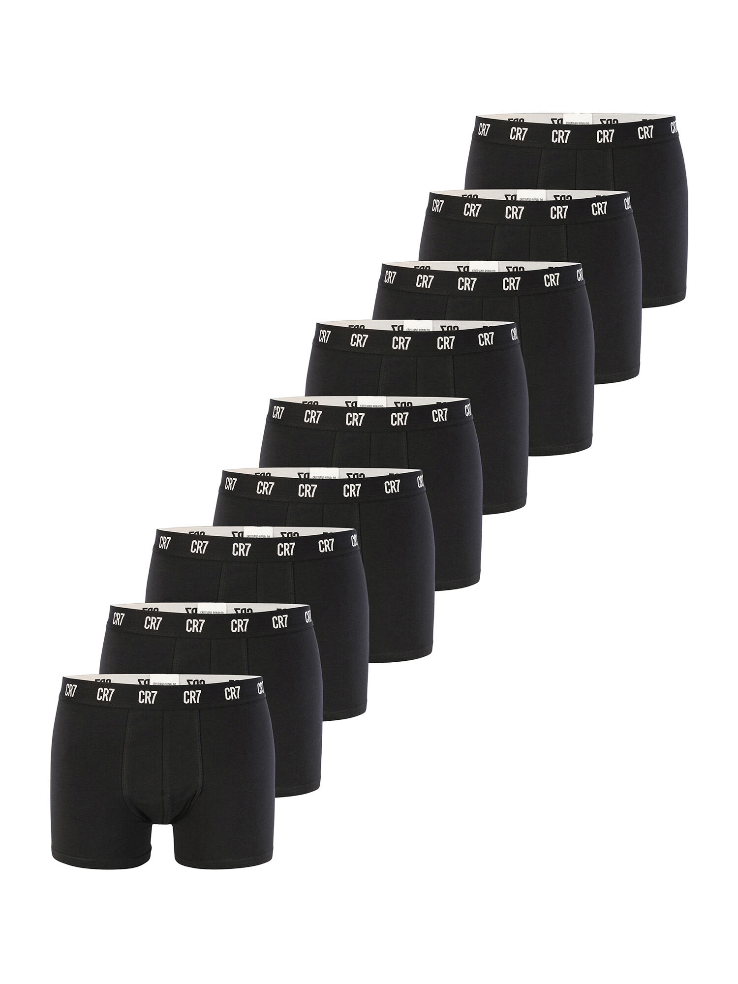 CR7 CRISTIANO RONALDO Retro Pants enges Bein sportlich Herren - BASIC schwarz