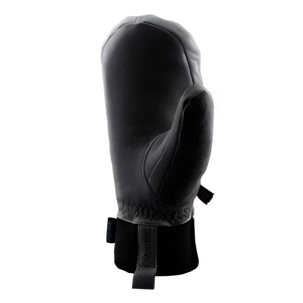 WOMEN LEATHER Moufles Femme BLACK 2/3