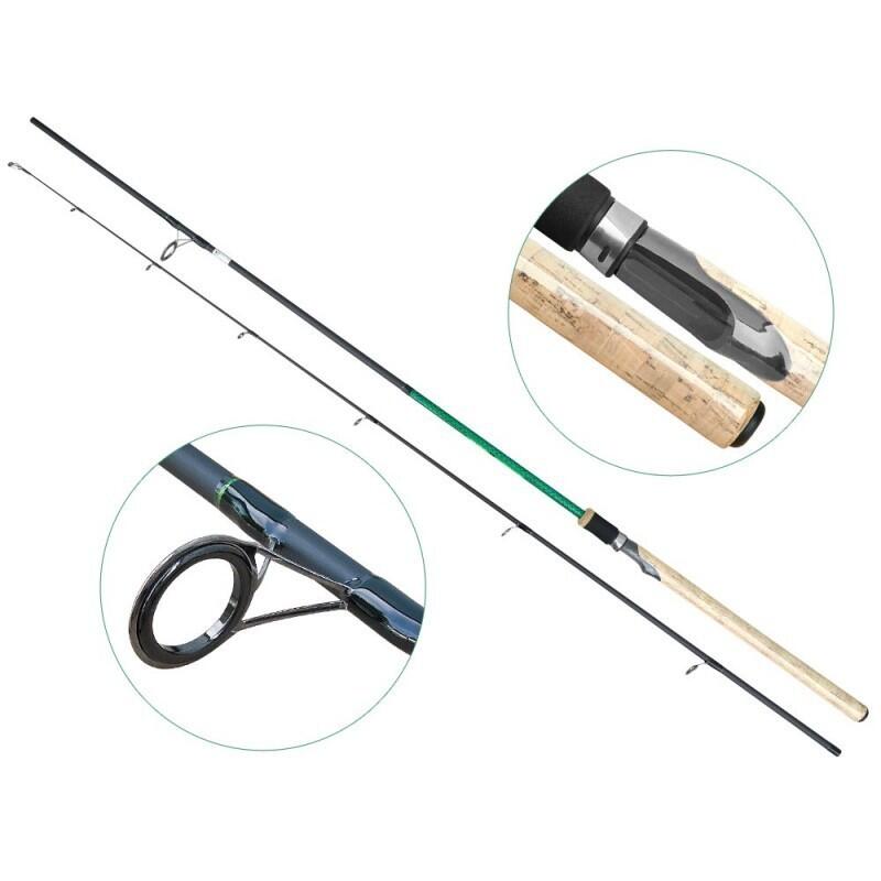 Lanseta salau/stiuca din carbon Raptor de 2.7 m, 2 tronsoane, aruncare 10-30 g