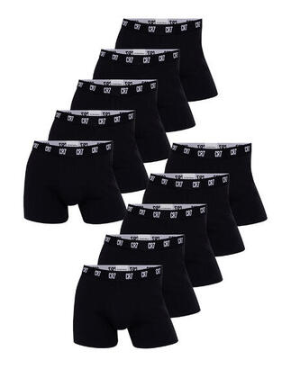 Boxer klassische Boxershorts Herren - Basic Trunk schwarz