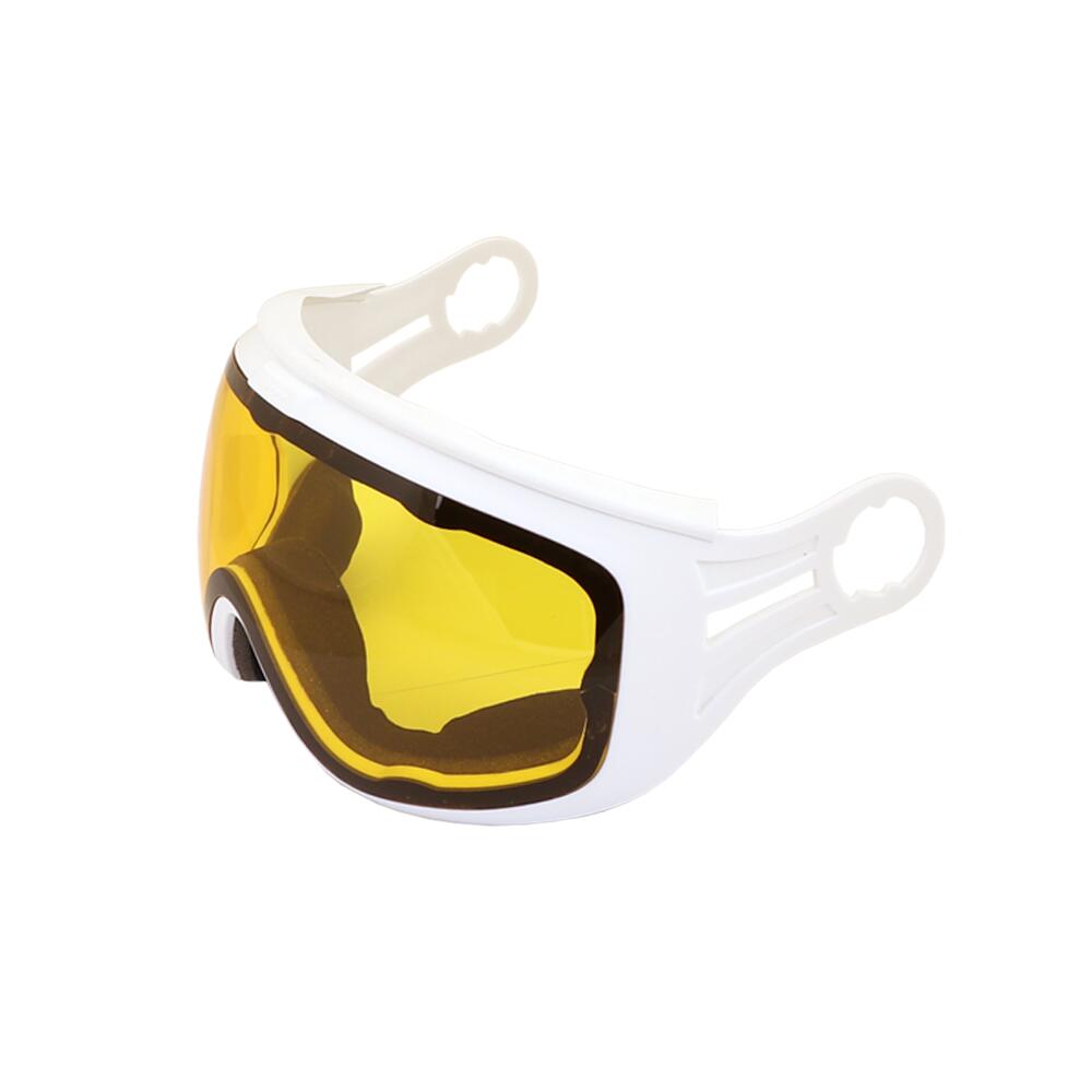 White visor yellow lens S1 Sans coloris