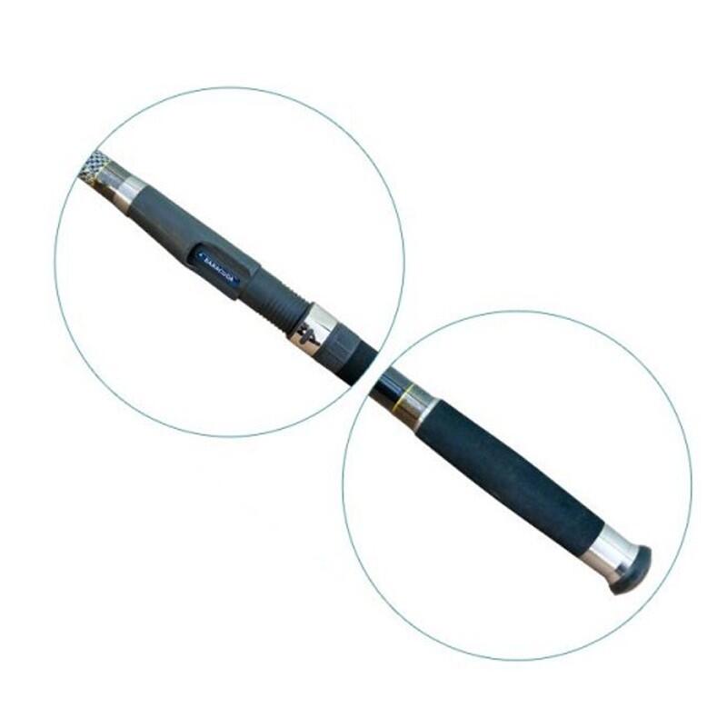 Lanseta telescopica din carbon Baracuda Snake de 3,9m, putere aruncare 3.5LBS
