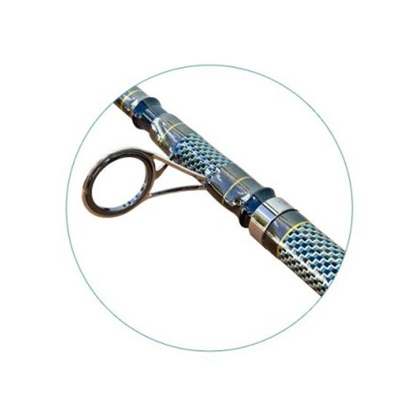 Lanseta telescopica din carbon Baracuda Snake de 3,9m, putere aruncare 3.5LBS