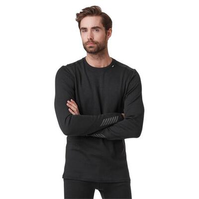 T-Shirt für Männer Helly Hansen Merino Crew Schwarz
