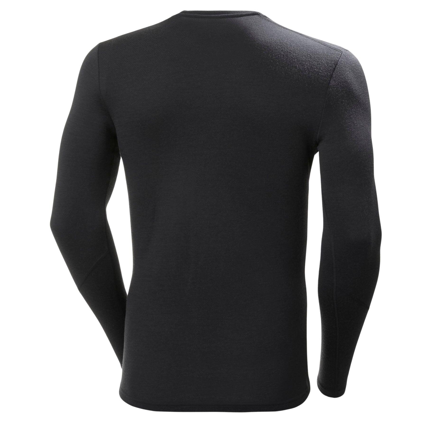 Maglietta da uomo Helly Hansen Merino crew nera 4/7