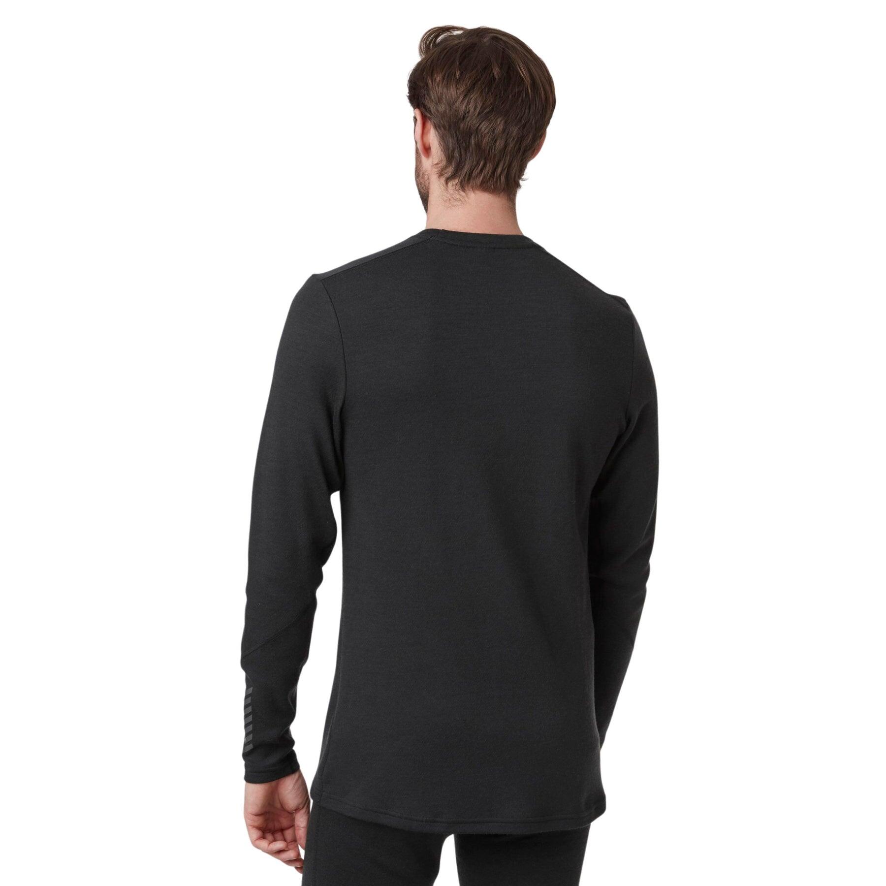 Maglietta da uomo Helly Hansen Merino crew nera 2/7