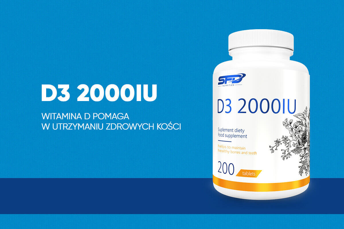 Witamina D3 2000 200 tabletek 2/2