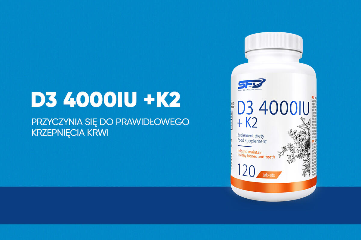 Witamina D3 4000 + K2 120 tabletek 2/2