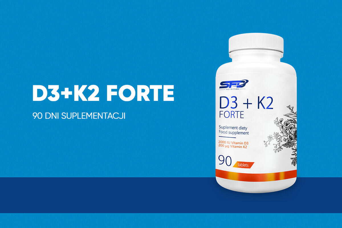 Witamina D3 + K2 Forte 90 tabletek 2/2
