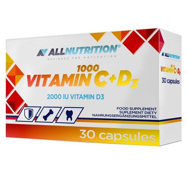 Allnutrition Vitamin C1000 + D3 30 Caps