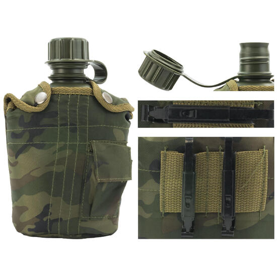 Manierka w pokrowcu MFH - woodland