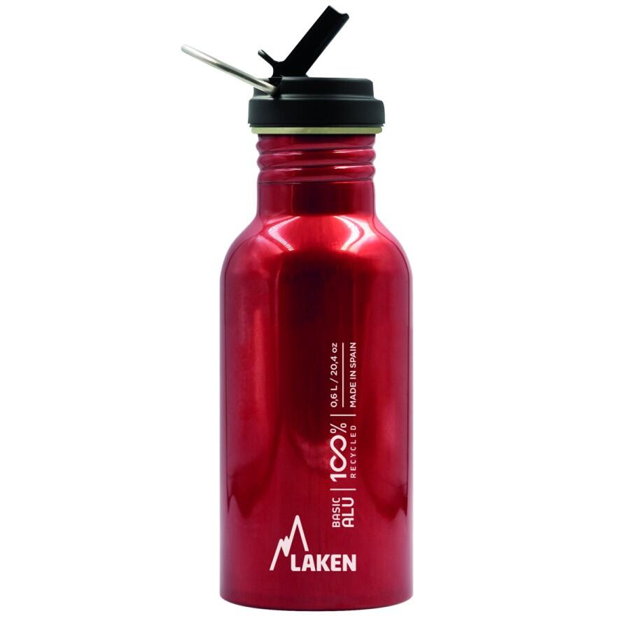 CANTIMPLORA BOTELLA DE ALUMINIO 100 % RECICLADO LAKEN  TAPÓN FLOW 600 ML 2/5