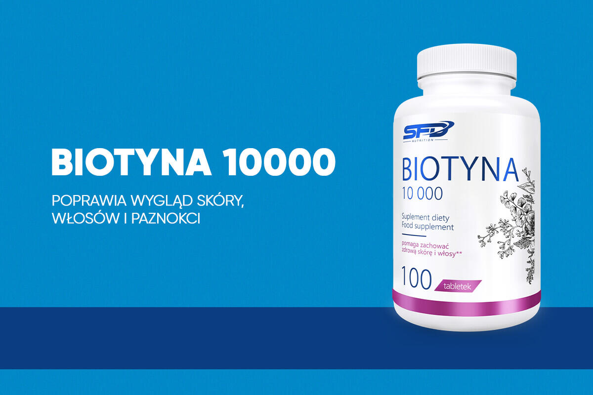 Piękne włosy, skóra i paznokcie BIOTYNA 10 000 100 tabletek 2/2