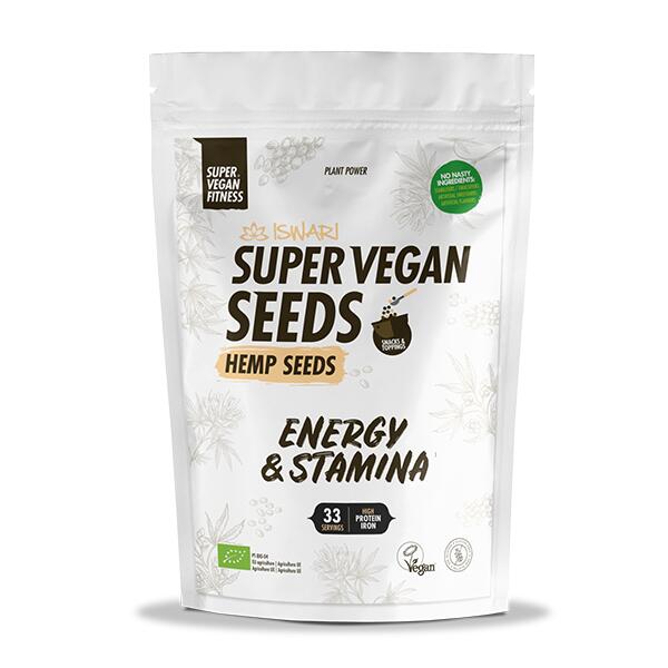 Super Vegan Seeds Sementes de cânhamo Exclusivo Online      24,99€  Preço por quantidade 24,99€kg SUPER VEGAN FITNESS Super Vegan Seeds Sementes de cânhamoVendido e expedido por: Iswari    
