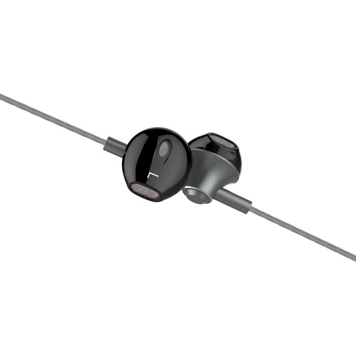 Kit pieton filaire stéréo  jack 3.5MM aluminium gris anthracite 2/3