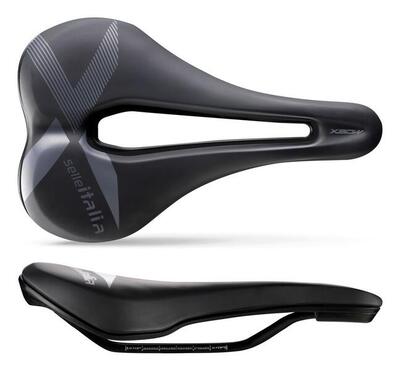 Fietszadel x-bow superflow aluminium s3 zwart