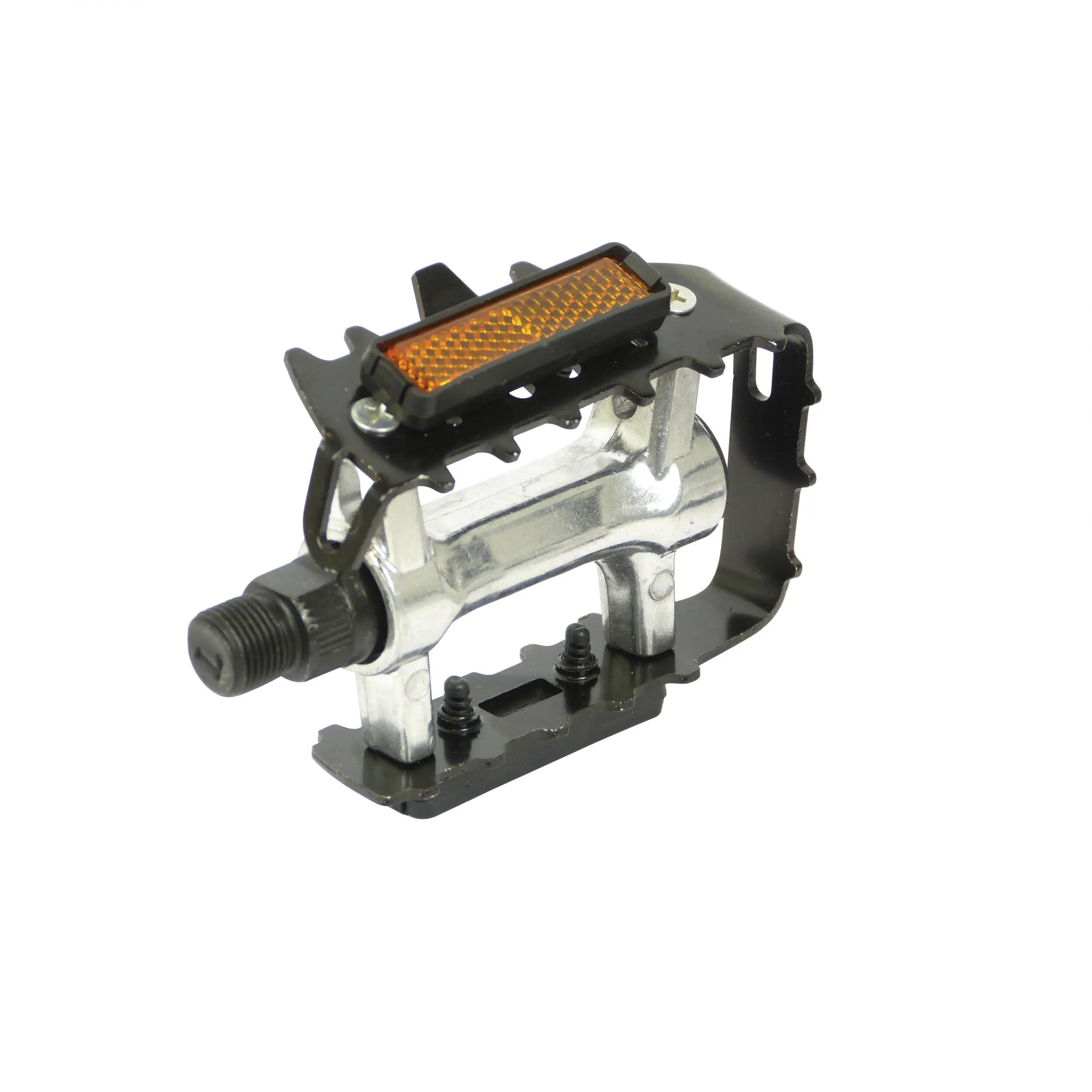 Dresco platformpedalen MTB 11 cm metaal chroom/zwart 2 stuks 3/5