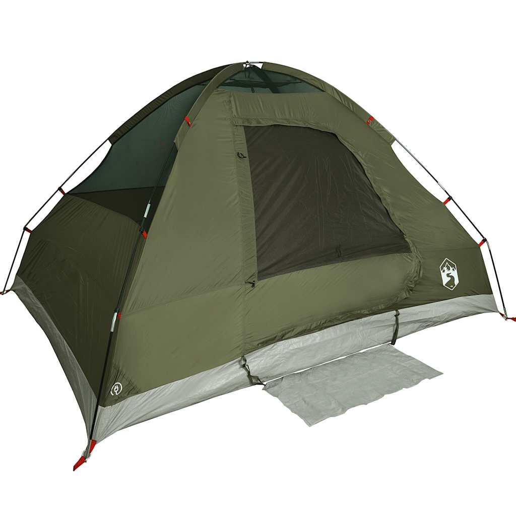 Tenda a cupola VidaXL 2 persone impermeabile verde oliva 5/7
