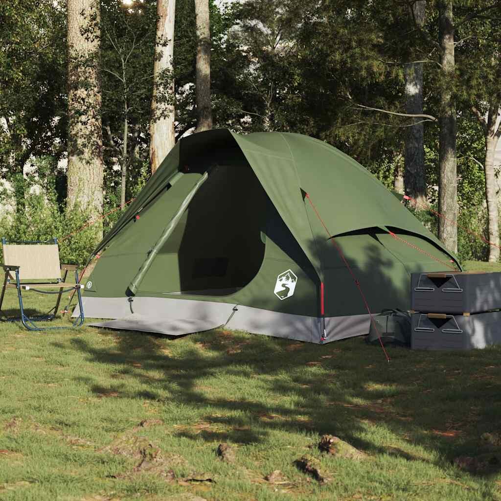 Tenda a cupola VidaXL 2 persone impermeabile verde oliva 3/7