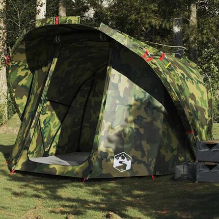 Tente Camouflage Imperméable 4 Personnes VidaXL
