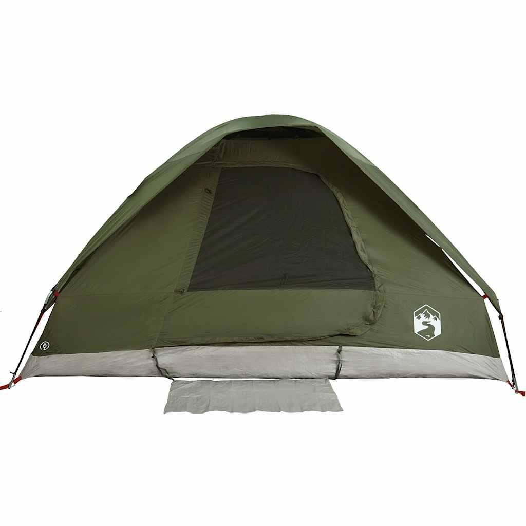Tenda a cupola VidaXL per 4 persone impermeabile verde oliva 7/7