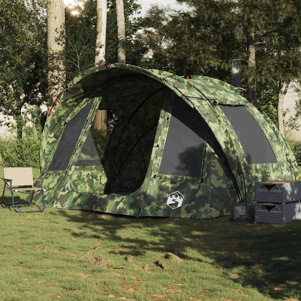 Tenda da pesca VidaXL camouflage impermeabile per 2 persone 3/7