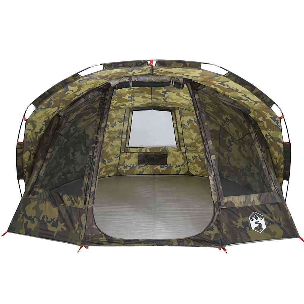 Tenda da pesca impermeabile VidaXL per 5 persone - Camouflage 6/7