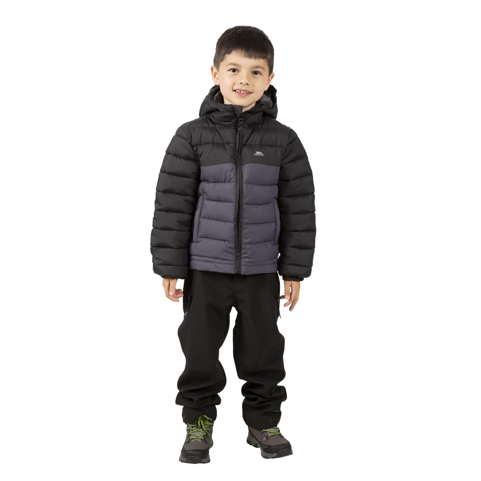 Steppjacke Oskar Kinder Schwarz 4/5