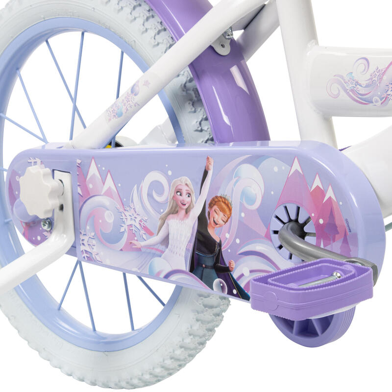 Vélo enfant Disney Reine des Neiges 16"  5-7 ans avec porte-poupée et panier