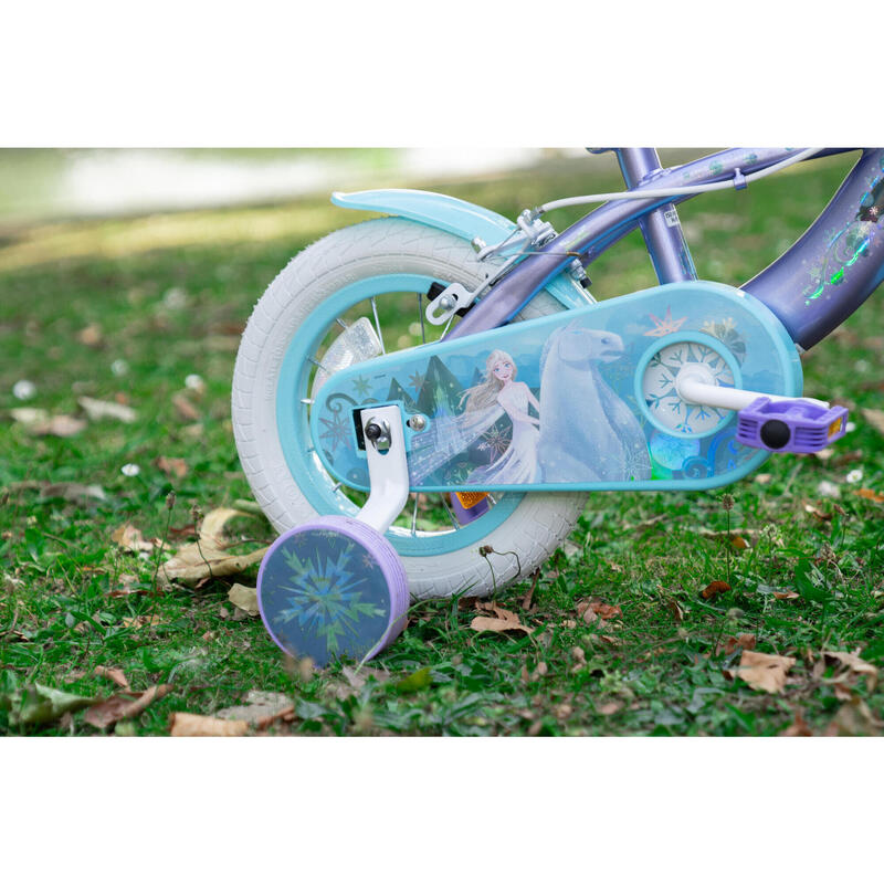 Huffy Disney Frozen 12" Meisjesfiets met Poppenzitje, Leeftijd 3-5 Paars