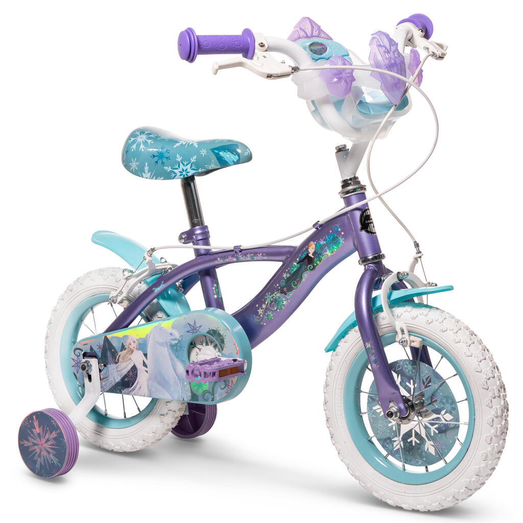 Official Huffy Disney Frozen 12" Girls Bike ages 3-5 years Purple + Stabilisers