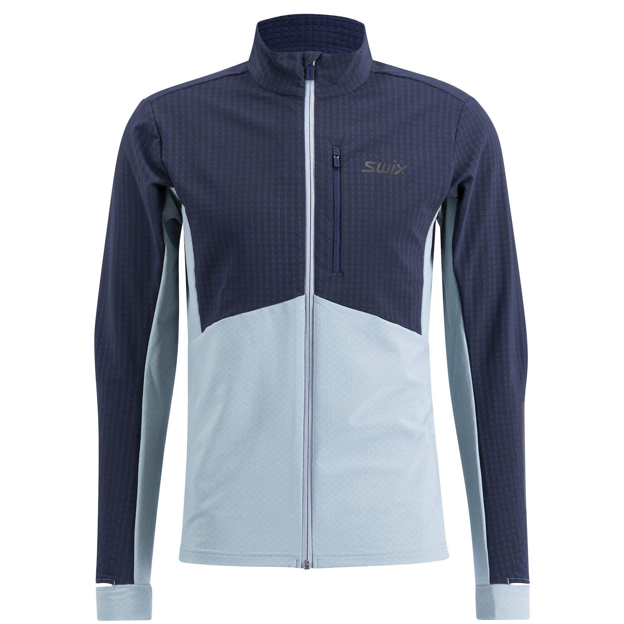 SWIX Pánská funkční mikina Swix Pace Hybrid Full Zip Midlayer
