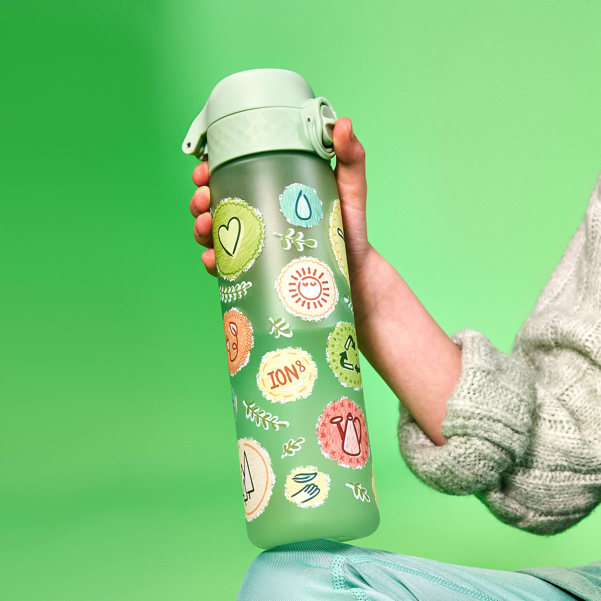 Bidon na wodę ION8 500ml z atestem PZH – szczelny, lekki, bez BPA 2/8