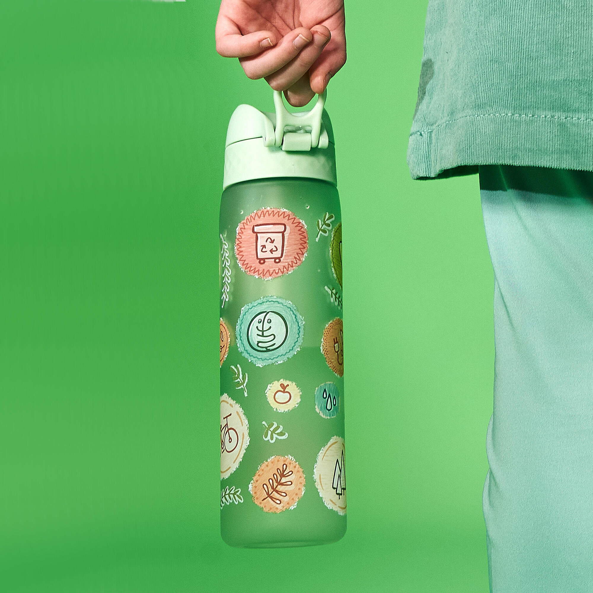 Bidon na wodę ION8 500ml z atestem PZH – szczelny, lekki, bez BPA 4/8