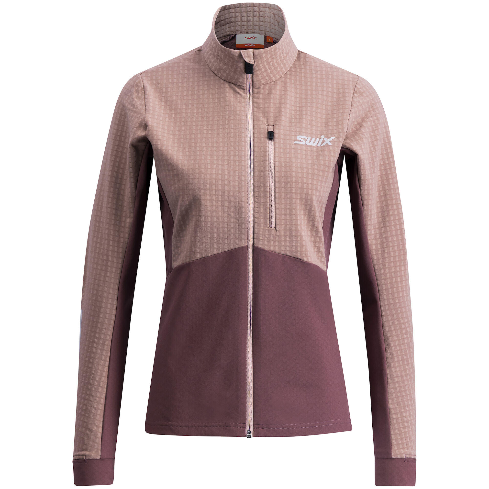 SWIX Dámská funkční mikina Swix Pace Hybrid Full Zip Midlayer
