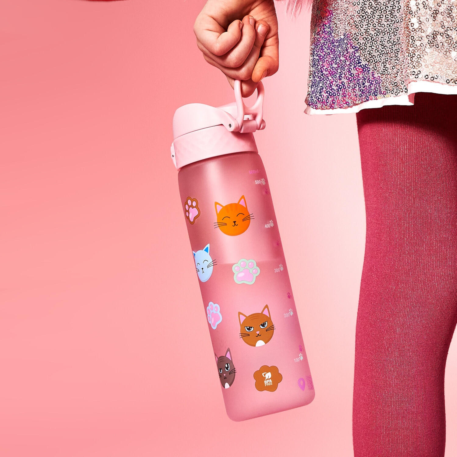 Bidon na wodę ION8 500ml z atestem PZH – szczelny, lekki, bez BPA 4/8