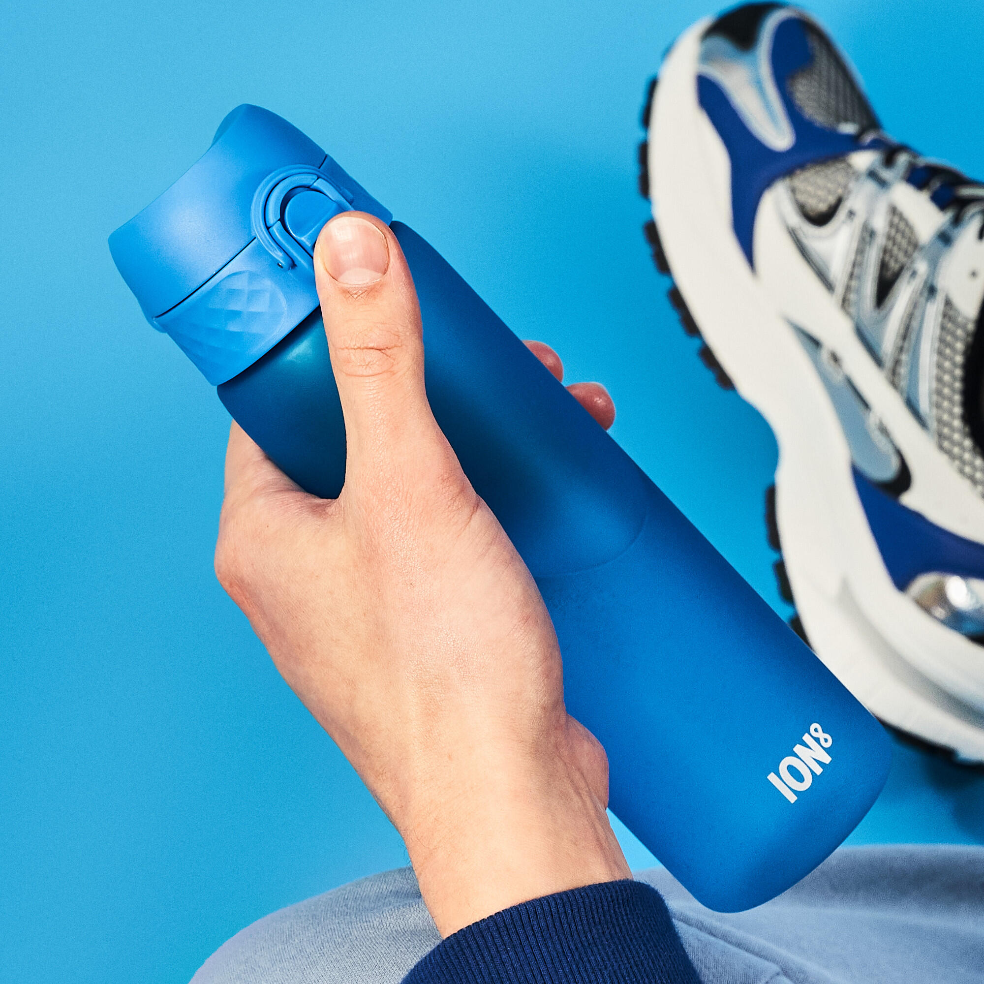 Leak Proof Slim Water Bottle, Recyclon™, Blue, 500ml (18oz) | Decathlon